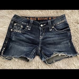 Rock Revival denim cut off shorts size 26